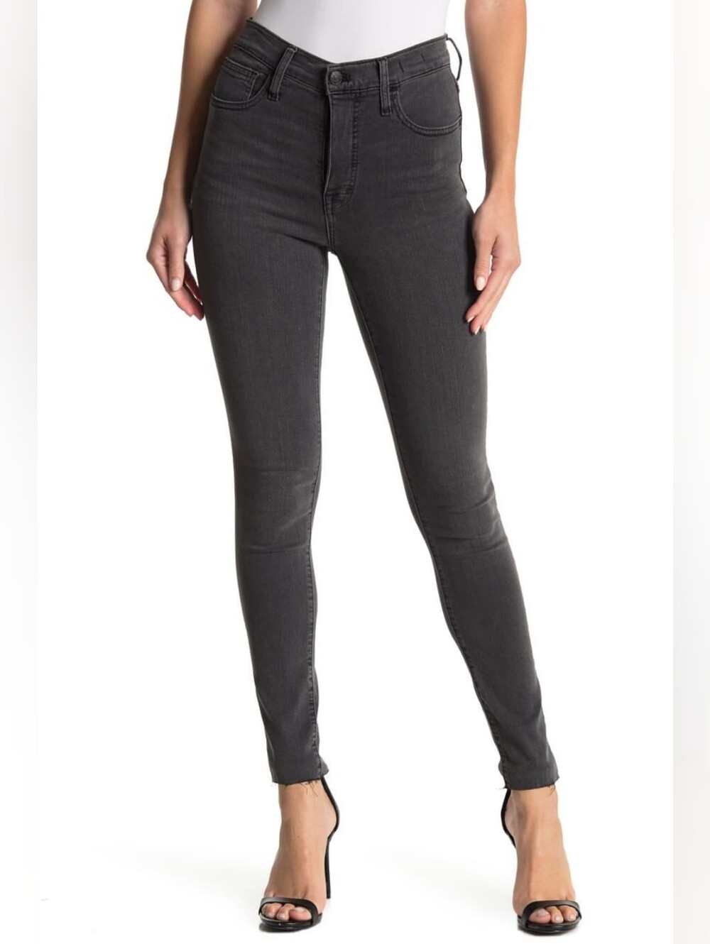 Madewell 🌿 10" High-Rise Skinny Jean 🔹Black 26 Petite